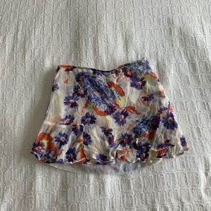 Michael Stars floral miniskirt